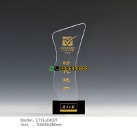 地产公司荣誉奖杯 年度销售冠军奖杯 优秀建筑奖 创意水晶奖杯