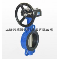 上海兴麦隆 蜗轮对夹式蝶阀 对夹中线蝶阀的作用