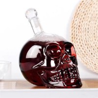 河间华企手工艺吹制狮子玻璃酒瓶高硼硅玻璃工艺瓶酿酒白酒壶厂